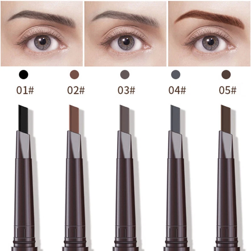 Eyebrow Pencil & Brush Fine Brow Definition Shaper Double Head Waterproof Liner - Image 4 of 4