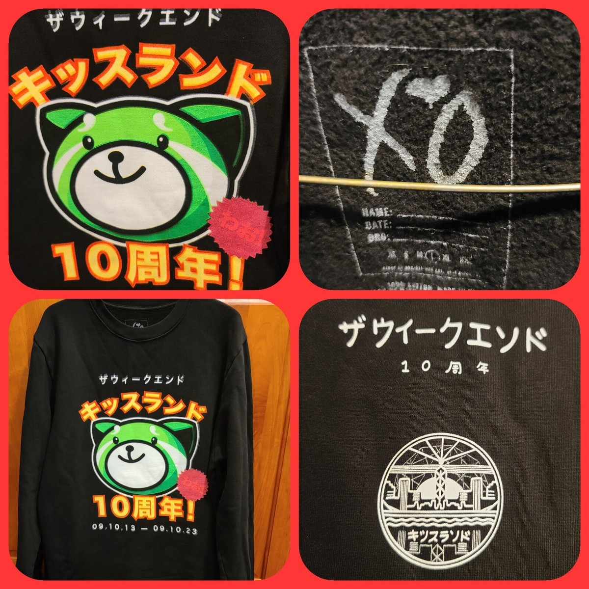 The Weeknd Kissland 10 Year Super Fantastic Crewneck Starboy