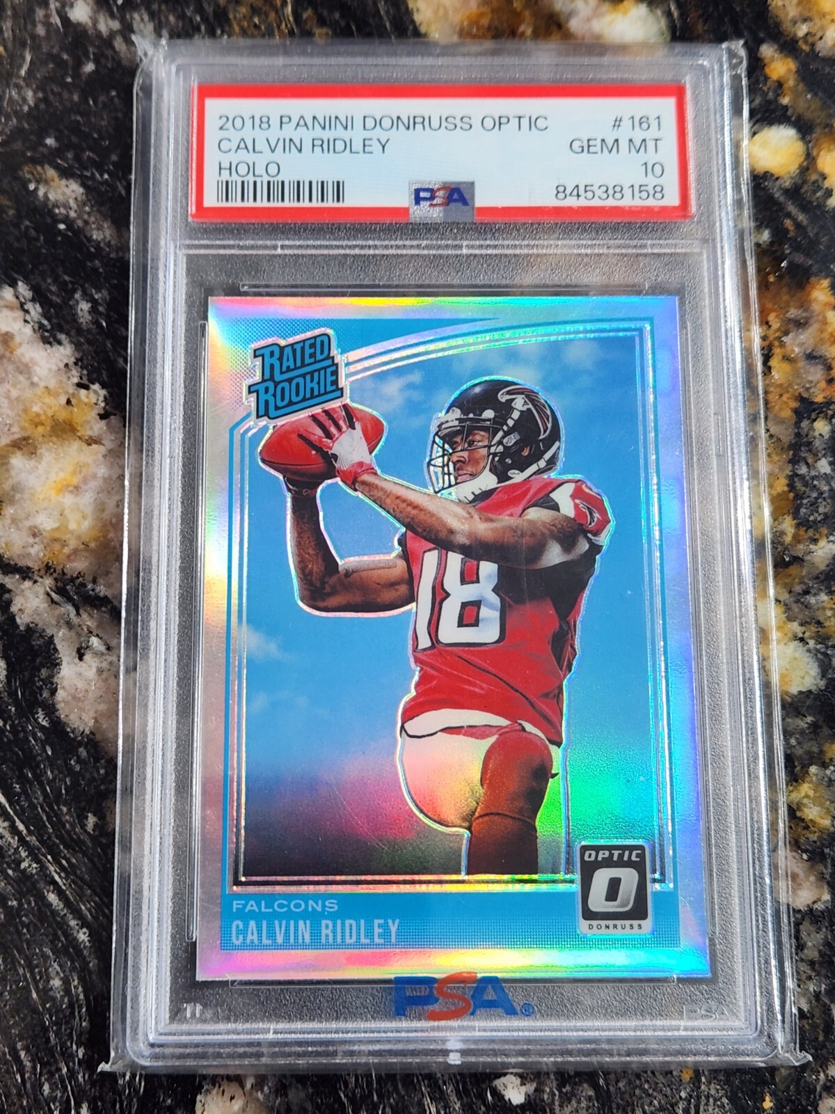 2018 Calvin Ridley RC #161 Donruss Optic Holo Psa 10 Gem Mint!