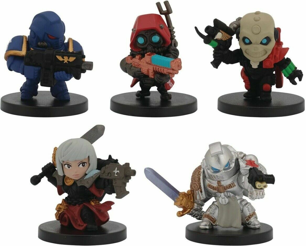 ゲームキャラクター Chibi Warhammer 40k Collection (Bandai) WARHAMMER 40,000 CHIBI FIGURES vol.2 All 5types set Capsule