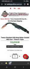 Tweco water-cooled  Mig Gun  brand new 