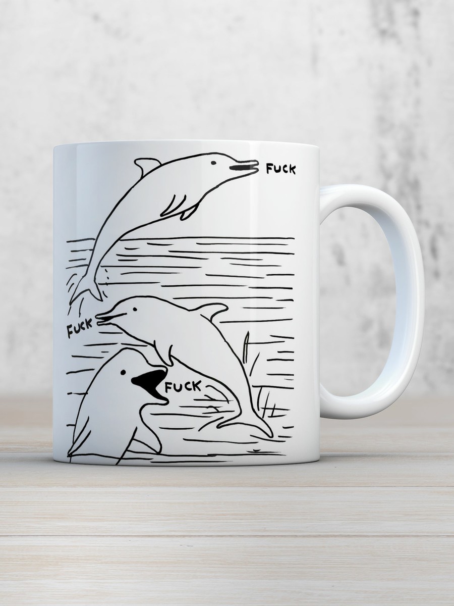 Taza De Café/Té Con Diseño De Humor De David Shrigley | Blanco, Capacidad 285ml, Apta Lavavajillas