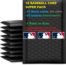 $3 BASEBALL CARD PACK (WITH GUARANTEED AUTO OR RELIC)