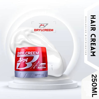 6 x Brylcreem Hair Styling Cream  for Men 250ml   Strong Hold   FAST SHIPP + DHL
