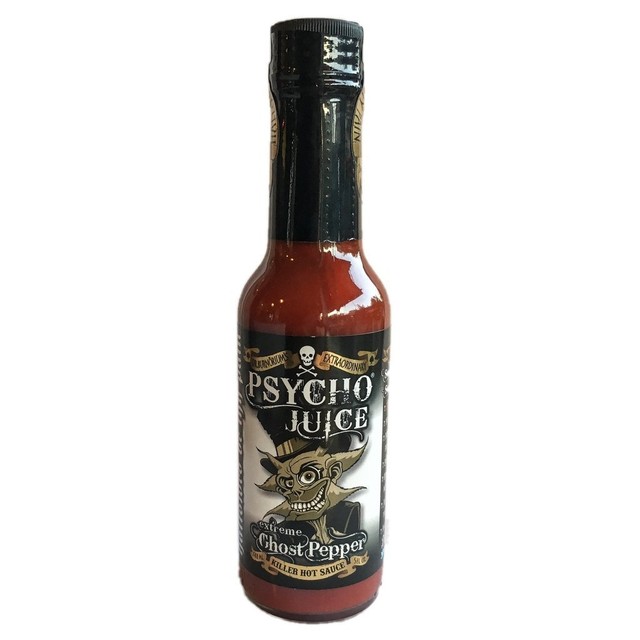 Dr Burnorium Set of 2 Psycho Juice 148ml Extreme Ghost Pepper Hot