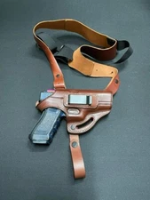 KM066-PR PERSONALIZED Shoulder & OWB & IWB Belt Holster (3in1) GLOCK 17 19 22 23