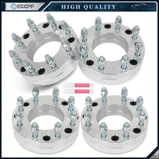 4 Pcs 2" 5x5.5 to 8x6.5 Wheel Adapters 14x1.5 For Ram 1500 5 Lug to 8 Lug Wheels