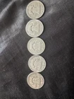 [Lot of 5] Franklin Half Dollar - 90% Silver
