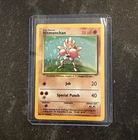 1999 Pokemon Base Set Hitmonchan Holo 7/102 WOTC Vintage Holographic Rare