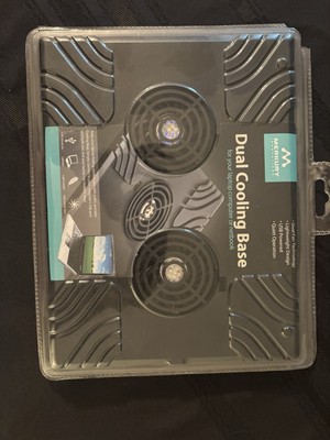 Merkury Innovations Dual Cooling Base for Laptop Computer or Netbook