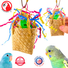 Bonka Bird Toys 1007 Goody Bag Small Foraging Chew Treat Parrot Cage Toy Pets