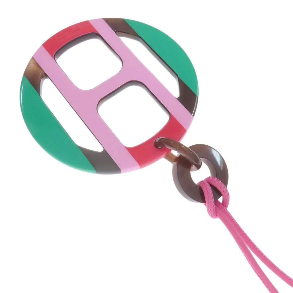 HERMES H Equip Collar Colgante Cuerno de Búfalo Damas [Usado] Foto 2 de 4