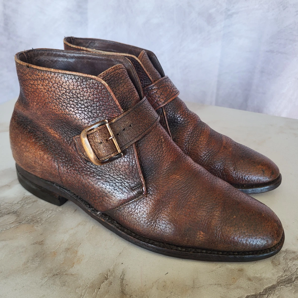 Florsheim Belfast Monk Strap Shoes Cognac Leather Mens 11.5M Dress Oxford Florsheim Brown Dress Shoes for Men for sale | eBay main image 2