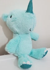 Make Believe Ideas Plush Stuffed Blue Rhino Polka Dots Embroidered Soft 10" Baby