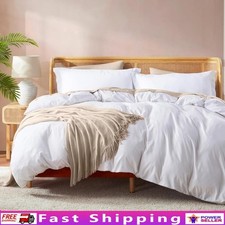 Super Soft Double Brushed Microfiber Duvet Cover Set Hotel Quality Easy Care New
