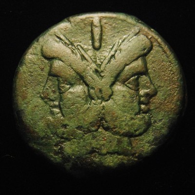 Æ As Anonymous Roman Republic Janus Rv ROMA Prow of Galley 42.00 gr 34-5mm Rome