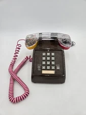 Vintage Freedom Northern Telecom Brown Push Button Telephone Phone Works