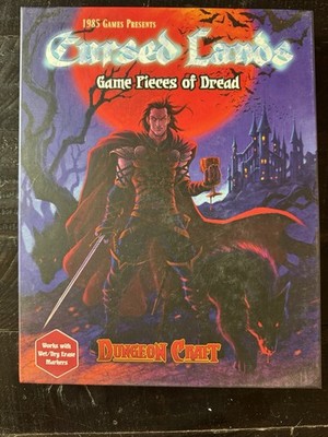 1985 Games Dungeon Craft Cursed Lands Game Pieces of Dread RPG Accessory Set
