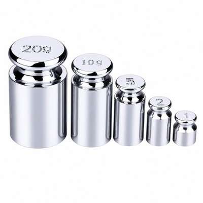 5 Piece M1 Calibration Weights Set 1g 2g 5g 10g 20g for Digital Scale Coins