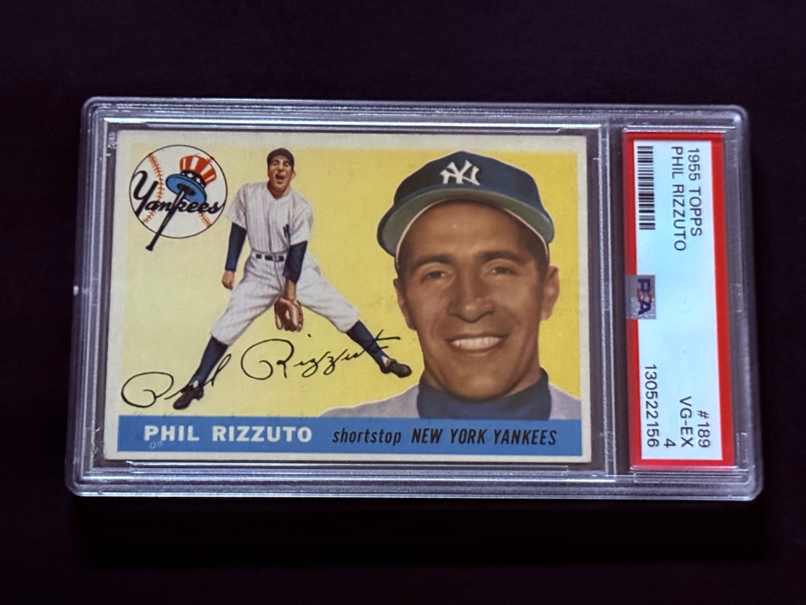 1955 Topps #189 Phil Rizzuto PSA 4