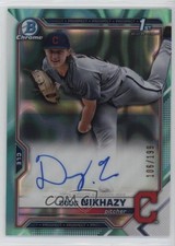 2021 Bowman Draft Chrome Pick Aqua Lava Refractor 106/199 Doug Nikhazy Auto 2a9