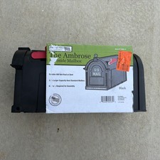 Postal PRO Ambrose Black Post Mount Mailbox (...