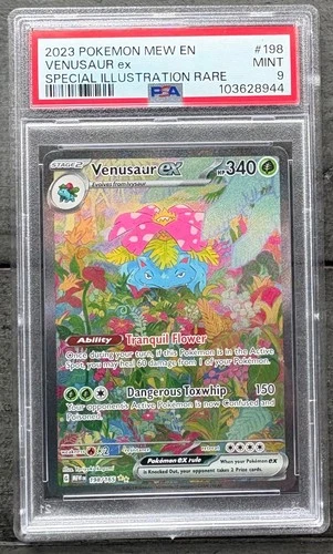 Venusaur ex 198/165 Sv: Scarlet & Violet 151 Holo - PSA 9