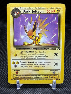 Dark Jolteon 38/82 Team Rocket Uncommon Unlimited Regular 50 HP English