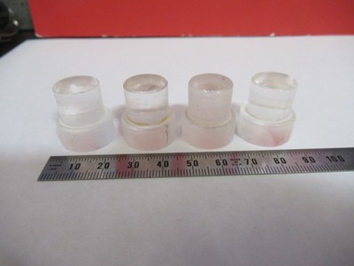 OPTICAL BK7 GLASS PREFORM LOT 4 PCS OPTICS AS PICTURED R5-B-01