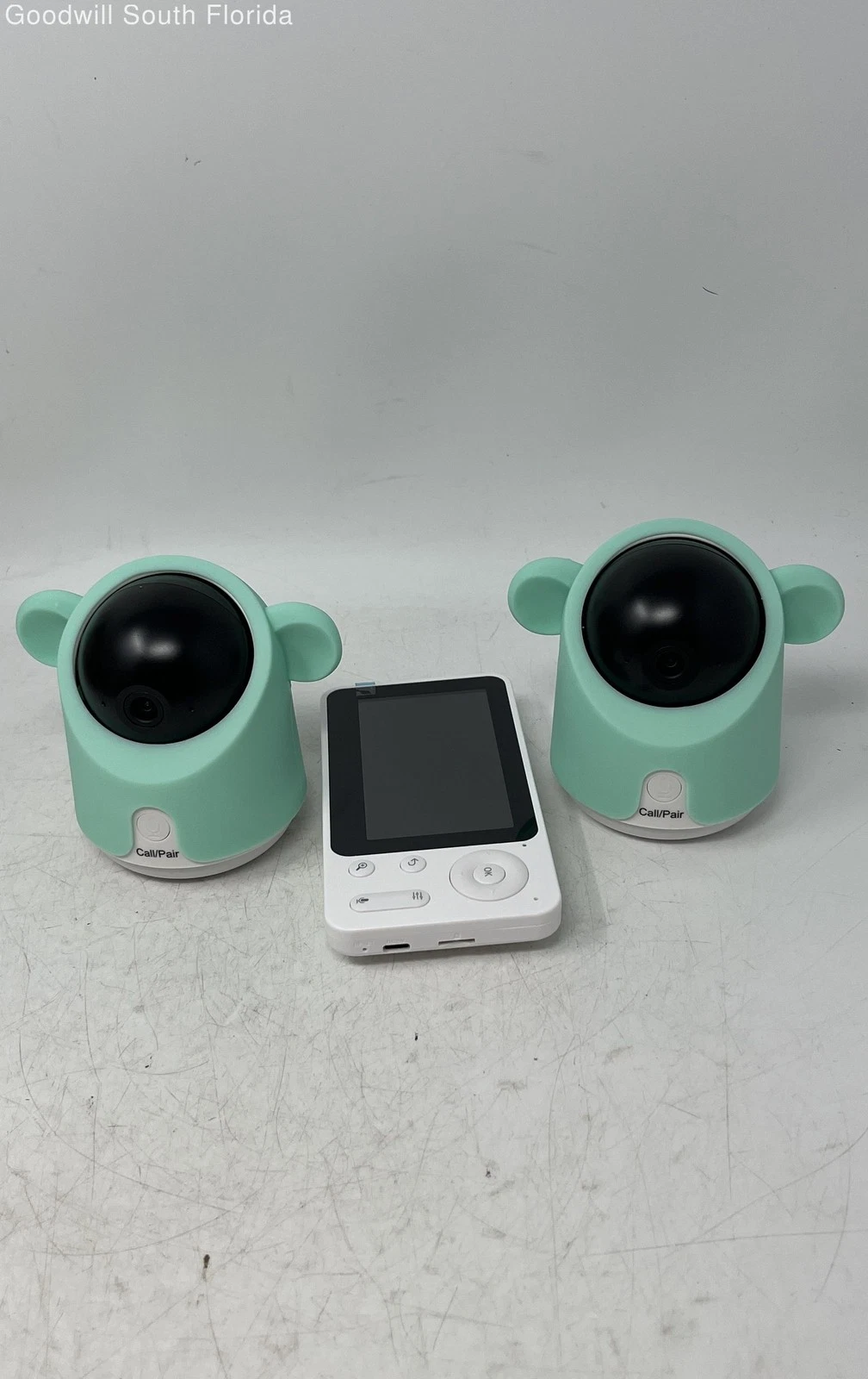 Model BABY 3SM Green White Dual-Camera Video Baby Monitor System Not Tested
