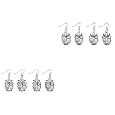  4 paia orecchini in lega moda