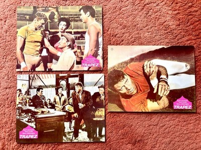Trapez Aushangfotos 3 Stck. Burt Lancaster, Tony Curtis, Lollobrigida