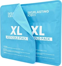 2 Pk Reusable Ice Pack for Injuries 11" x 14.5" - XL Hot Cold Large Ice Pack for