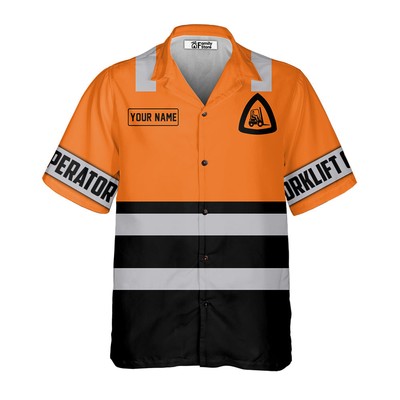 Personalized Forklift Driver Forklift Operator Apparel Hawaiian Shirt