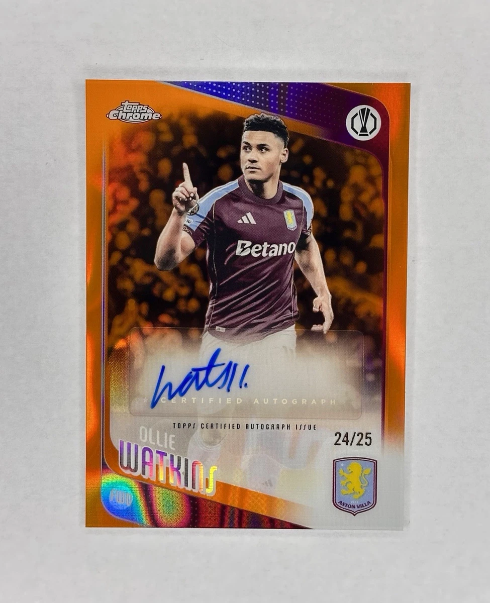 Soccer Aston Villa Autographed Sports Trading Cards & Accessories