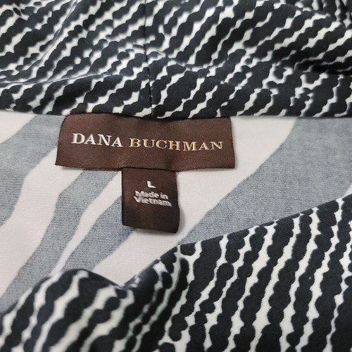 Dana Buchman Damen Bluse Mehrfarbig Größe L Polyestermischung Stretch - Bild 5 von 12