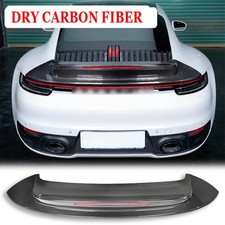 DRY Carbon Fiber Rear Trunk Wing Boot Spoiler Lip For Porsche 911 Carrera 19-23
