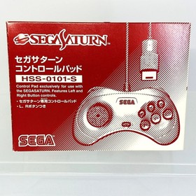 Sega Saturn Official Controller White HSS-0101 Authentic Original Game Pad BOX