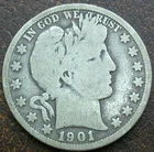 US 1901-O Barber Half Dollar  **