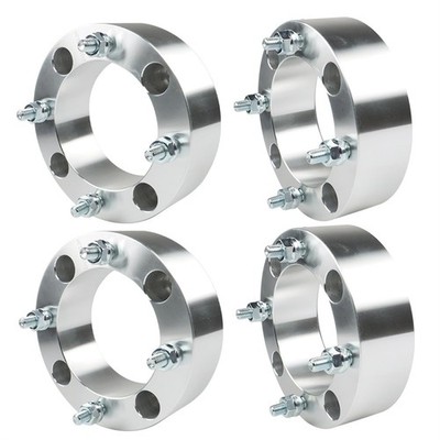 4PCS Wheel Flange 2Inch 4x137mm Hub Bore110mm Thread M10 x 1.25 Silver