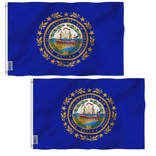 Anley 2Pc Fly Breeze 3x5 Foot New Hampshire State Flag New Hampshire NH Flags