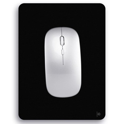 Audimi Small Mouse Pad 6 x 8 Inch, Mini Rectangular_(8''x6''), Black