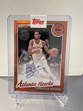 25-26 Topps 1980-81 Topps Basketball Zaccharie Risacher #80BK-24 Auto Orange /25