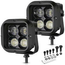 LED Pods, 3inch 80W CREE LED Pods Off Road Driving Lights Cubes Ditch Combo