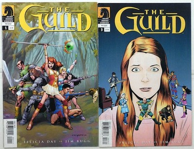 The Guild Lot of 2 #1, 3 (2010) Dark Horse Comics 1st Print Comic Books