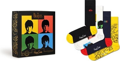 Happy Socks The Beatles 4 Paar Socken Set neu Größe 36-40