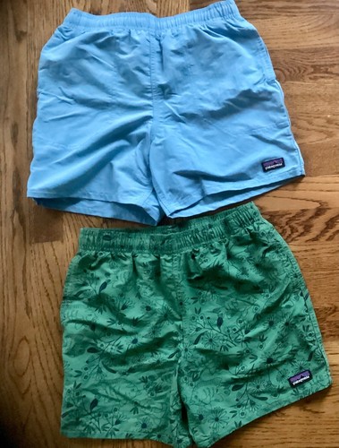 Patagonia Baggies (Lot of 2) Boy Med 10 Swim Short Lined Trunks Size L (12) - Picture 2 of 5