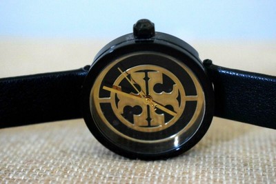 Tory Burch TBW4033 Reva Double Wrap Leather Strap Watch In  display picture 2