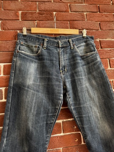 Rare Vintage Sugoi Tiger Japan Denim Drip Pants Y2K 00s 36 - Picture 3 of 14