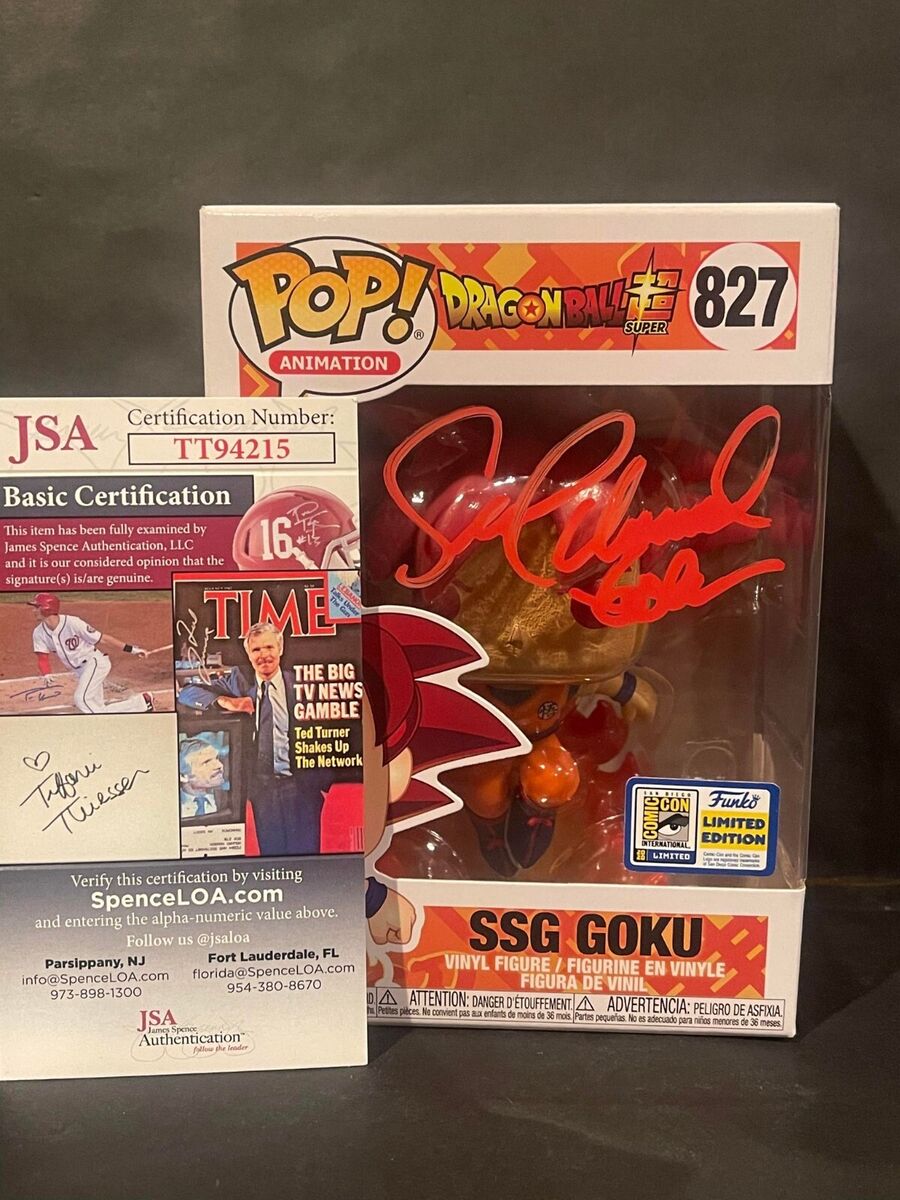 FUNKO POP! Dragon Ball 2020 SDCC SSG Goku #827 Sean Schmmel FUNKO POP! Dragon Ball 2020 SDCC SSG Goku #827 Sean Schmmel